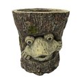 Esschert Design Mgo Faux Wood Frog Planter, Multi Color ZYCT256